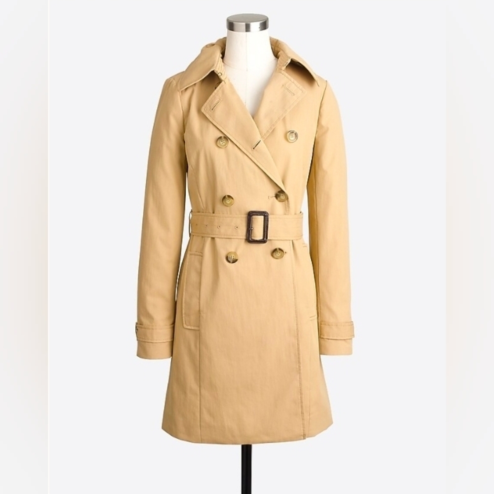 J. CREW Classic Trench Sz 12